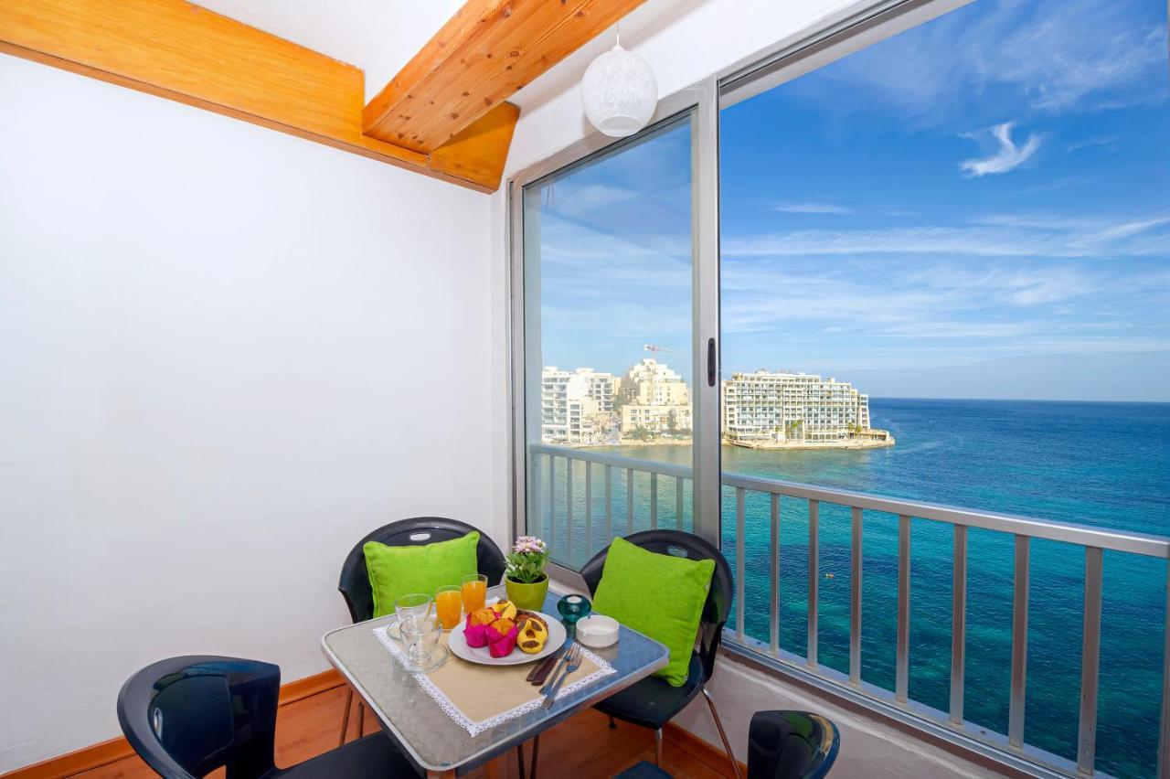 Spinola Bay Top Floor Seafront 3 Bedroom Apartment With Panoramic Sea Views - By Getawaysmalta Saint Julian's 外观 照片