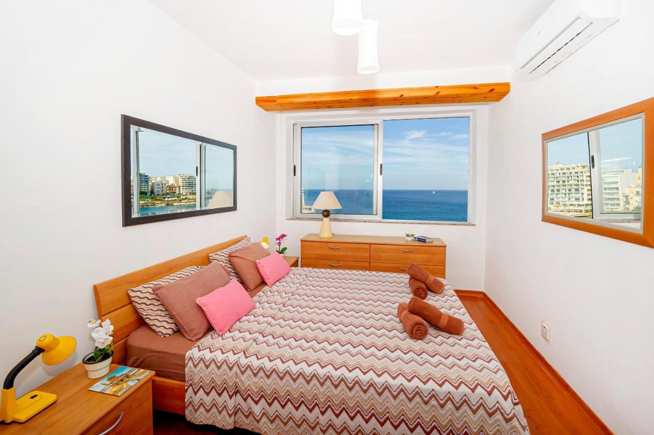 Spinola Bay Top Floor Seafront 3 Bedroom Apartment With Panoramic Sea Views - By Getawaysmalta Saint Julian's 外观 照片