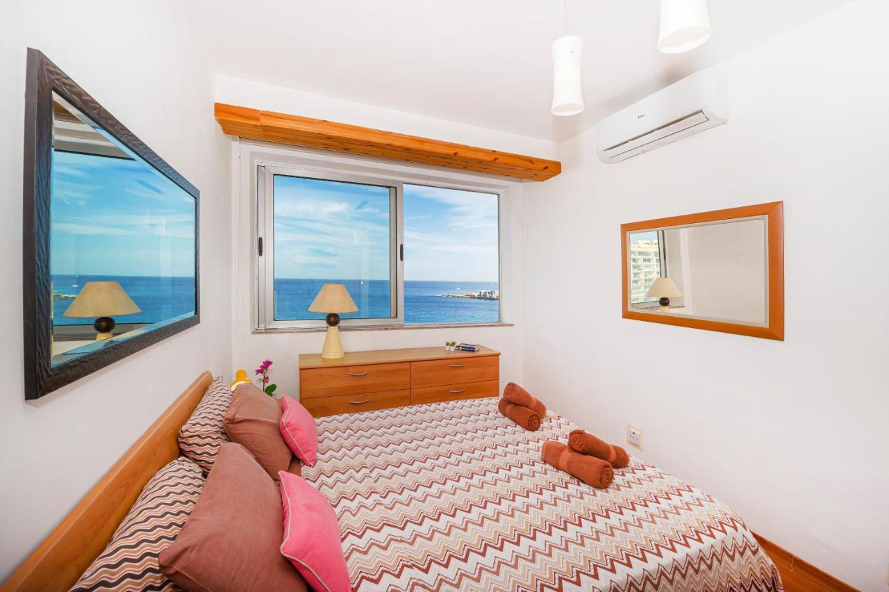 Spinola Bay Top Floor Seafront 3 Bedroom Apartment With Panoramic Sea Views - By Getawaysmalta Saint Julian's 外观 照片