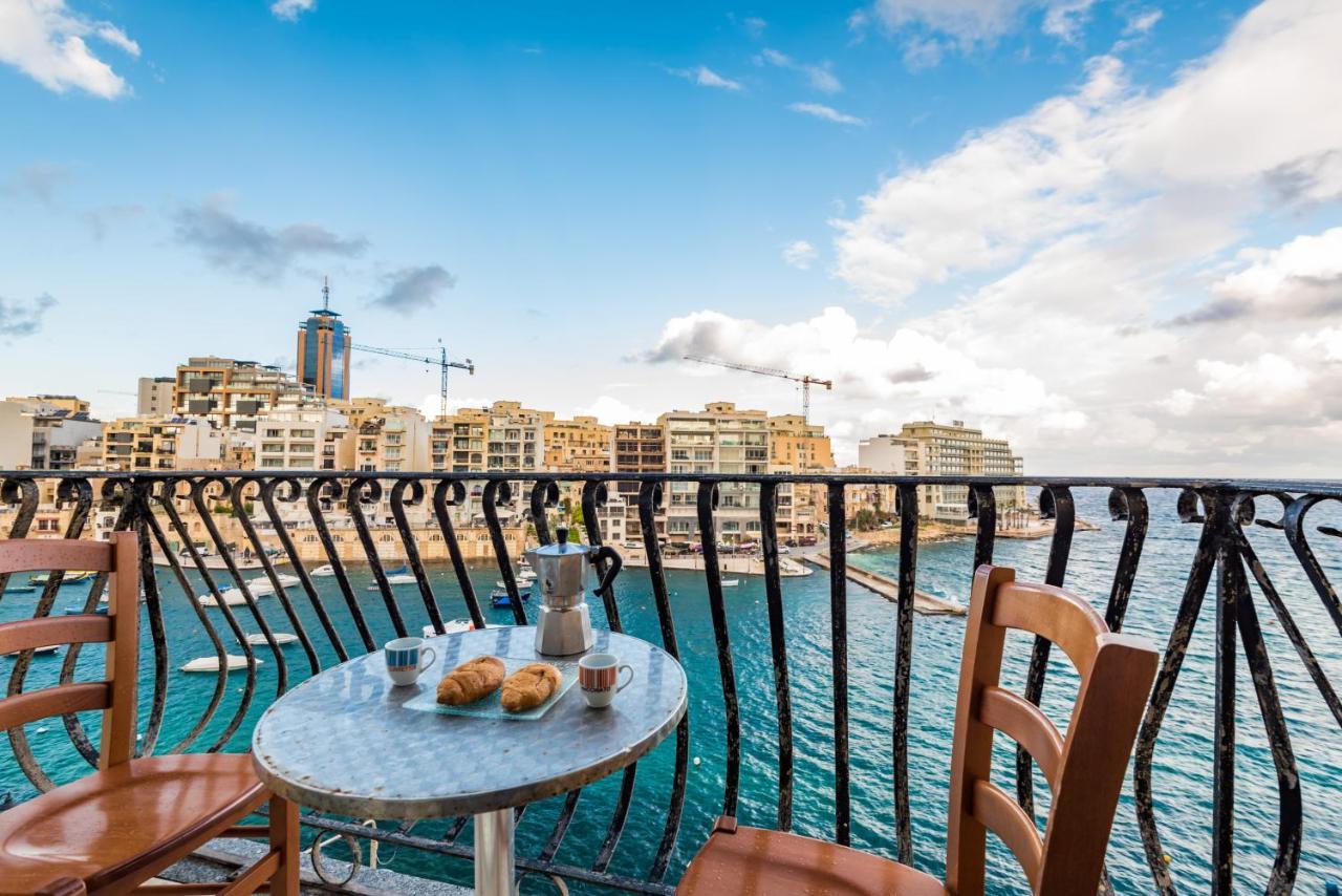 Spinola Bay Top Floor Seafront 3 Bedroom Apartment With Panoramic Sea Views - By Getawaysmalta Saint Julian's 外观 照片